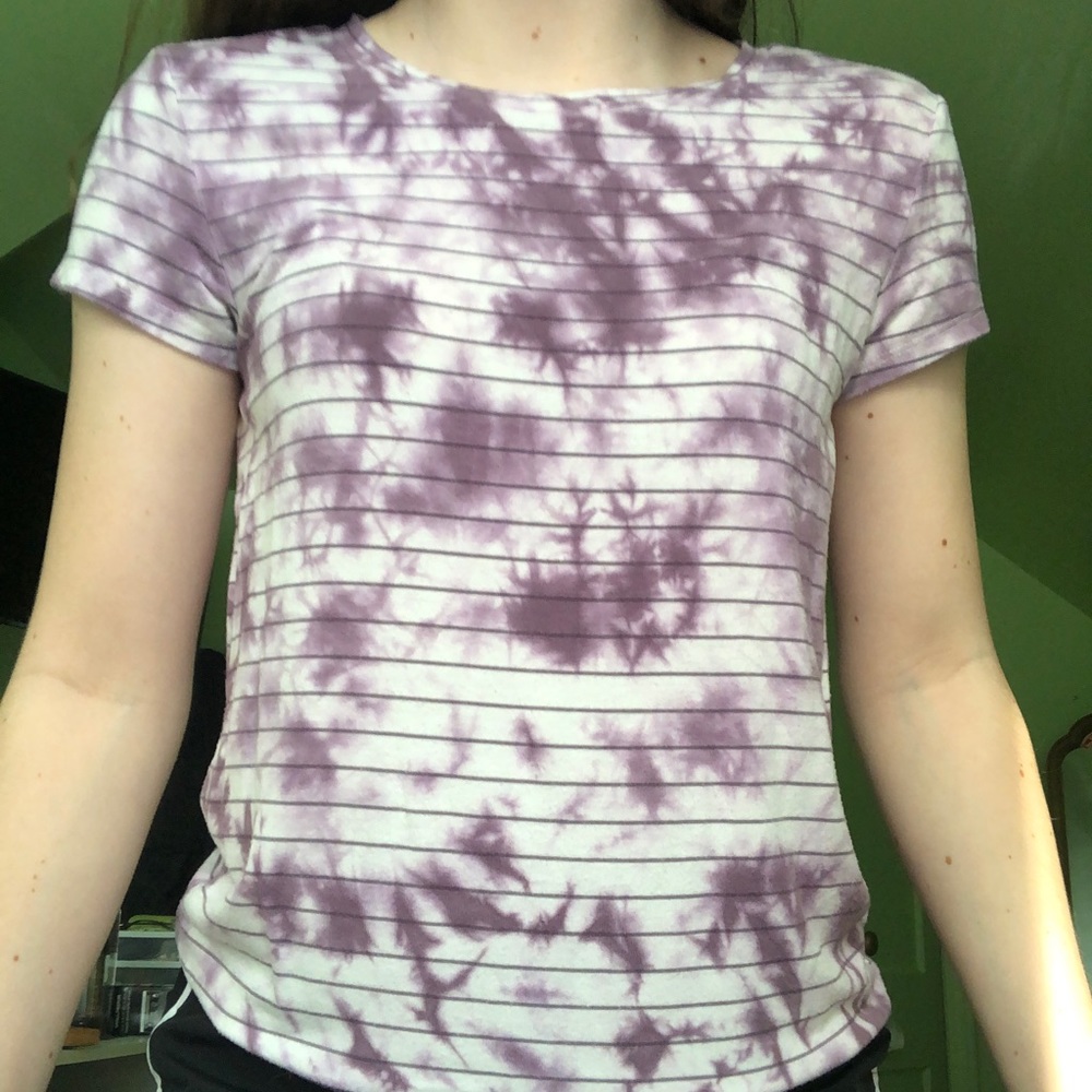 medium American Eagle tie dye striped shirt